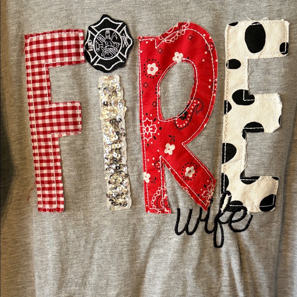 Gray Fire Wife Graphic Tee - Picture 3 of 4